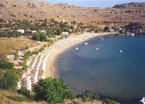 lindos main beach