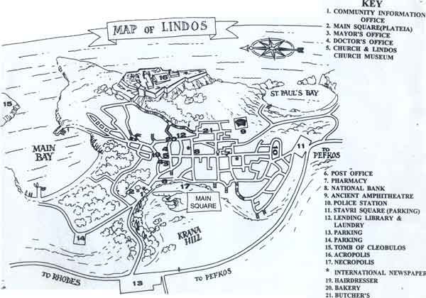 map for lindos